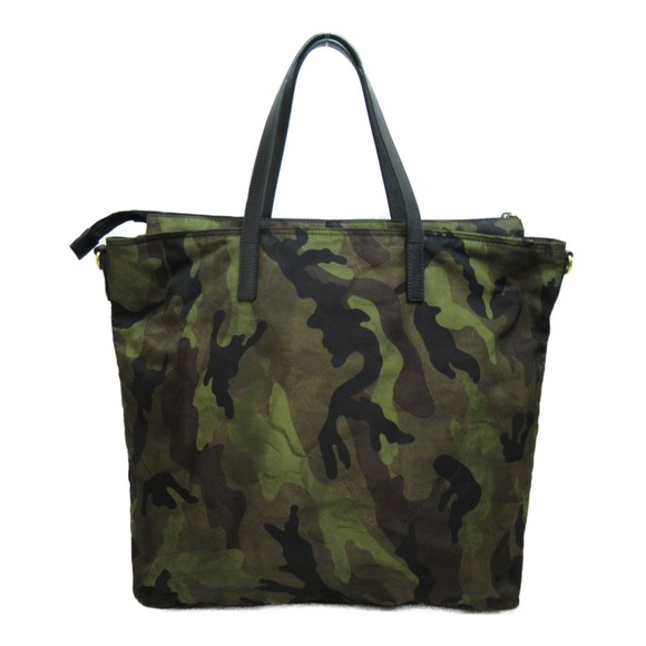 Prada Camouflage Khaki Nylon Bag Tote 2Way - Picture 1 of 10